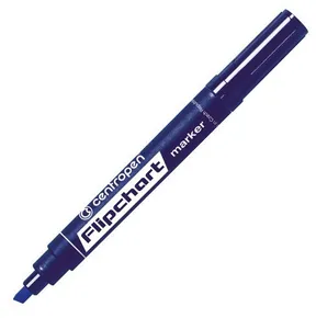 Centropen, flipchart markier 8560, modrý, 10ks, 1-4,6mm, neprepíja sa cez papier, cena za 1ks